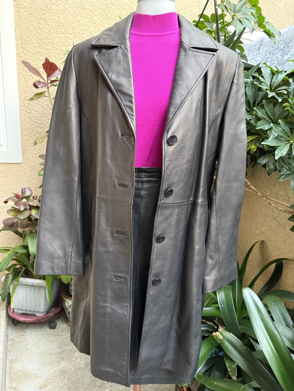 Pelle Studio Wilsons Thinsulate Black Genuine Leather Coat